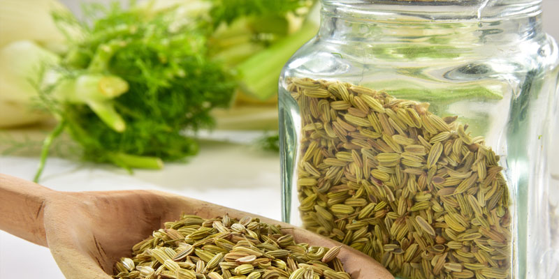 Fennel seeds - food to help bloating and gas