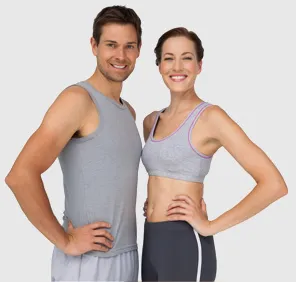 A slim couple at slimming clinic in Hyderabad for toning treatment.
